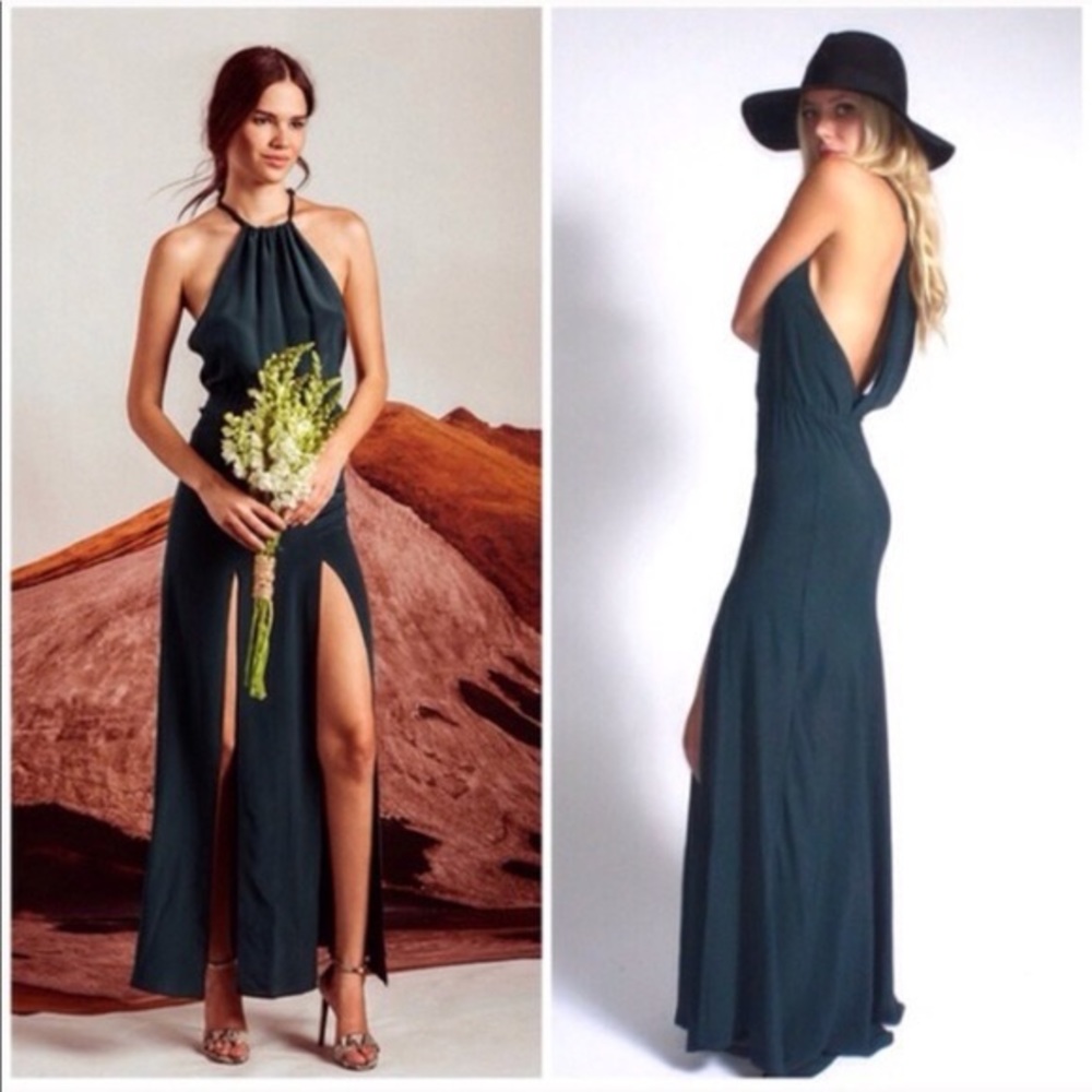 Stone Cold Fox Onyx Gown Size 2 in Emerald